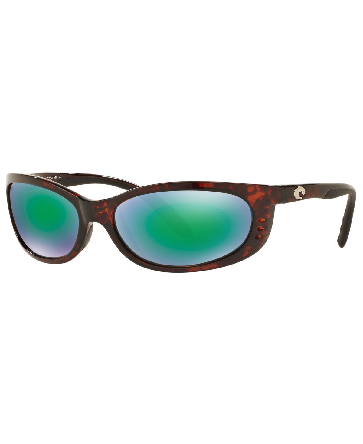 Costa Del Mar Polarized Sunglasses, Fathomp In Tortoise,green Mirror