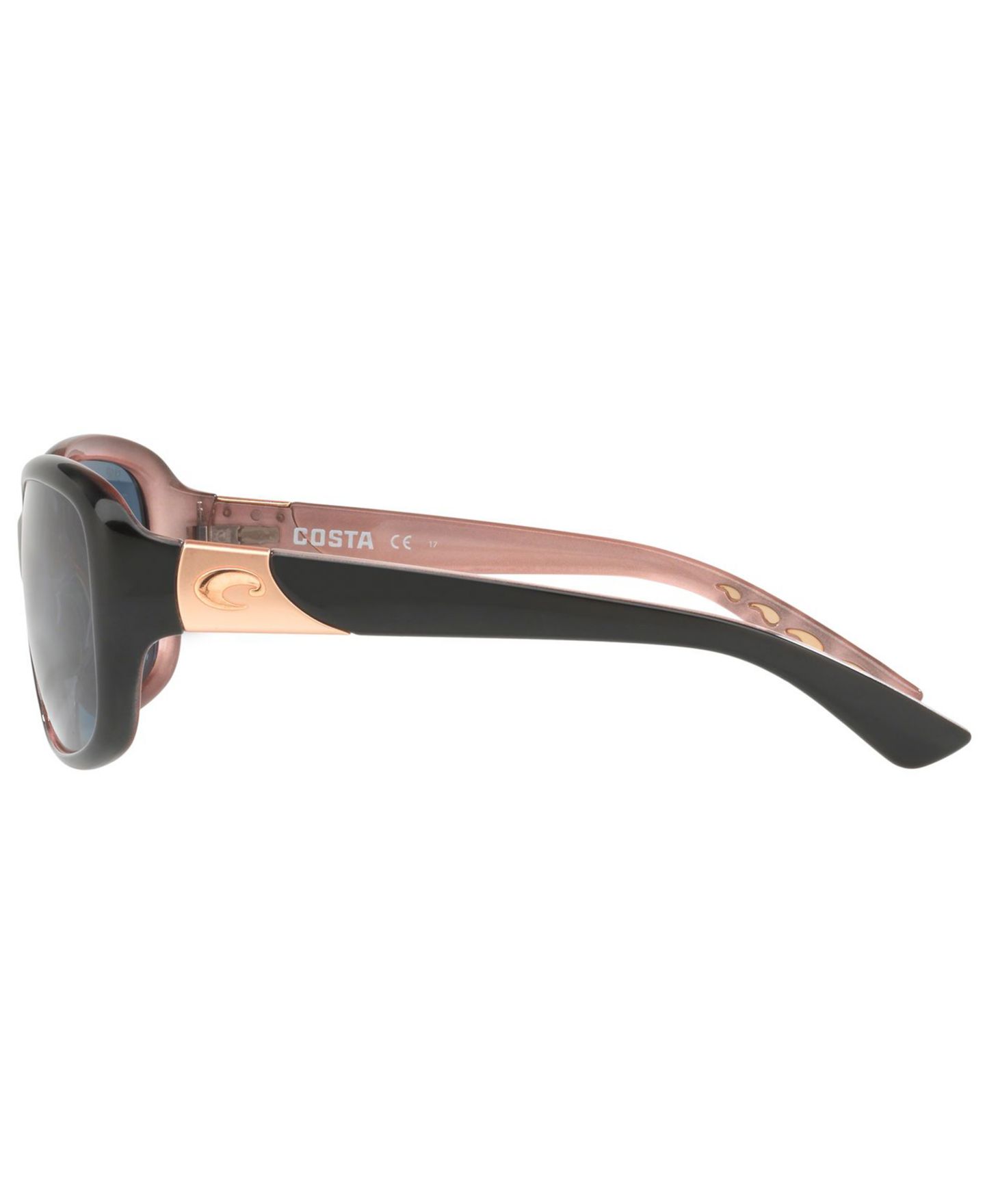 Женские солнцезащитные очки Costa Del Mar Polarized Sunglasses, Gannet 58, цвет: Чёрный бордовый / Серый — фото 6