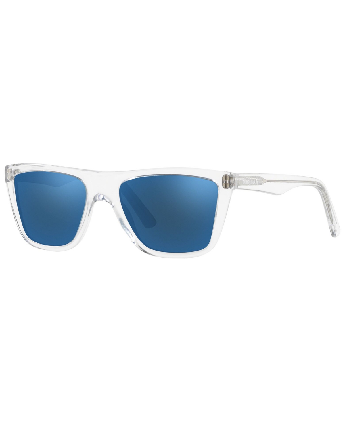 Sunglass Hut Collection Sunglasses, Hu2014 53 In Trasparent,blue Mirror Blue