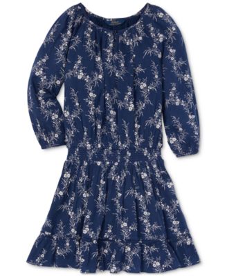 Polo Ralph Lauren - Big Girls Floral-Print Gauze Boho Dress