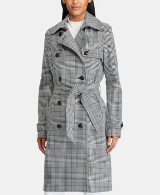 Glenn Oversized Plaid Trench Coat
