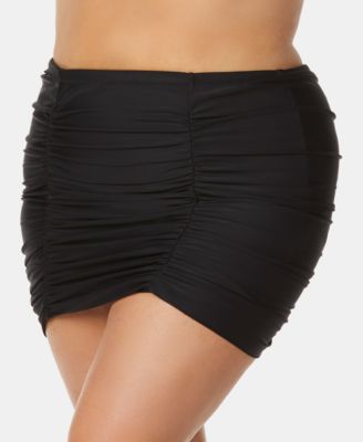 high waisted tummy control swim skirt