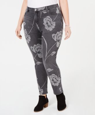 Style & Co - Plus Size Printed Skinny Jeans