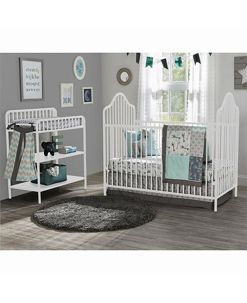Little Seeds Rowan Valley Lanley Metal Crib And Changing Table Set