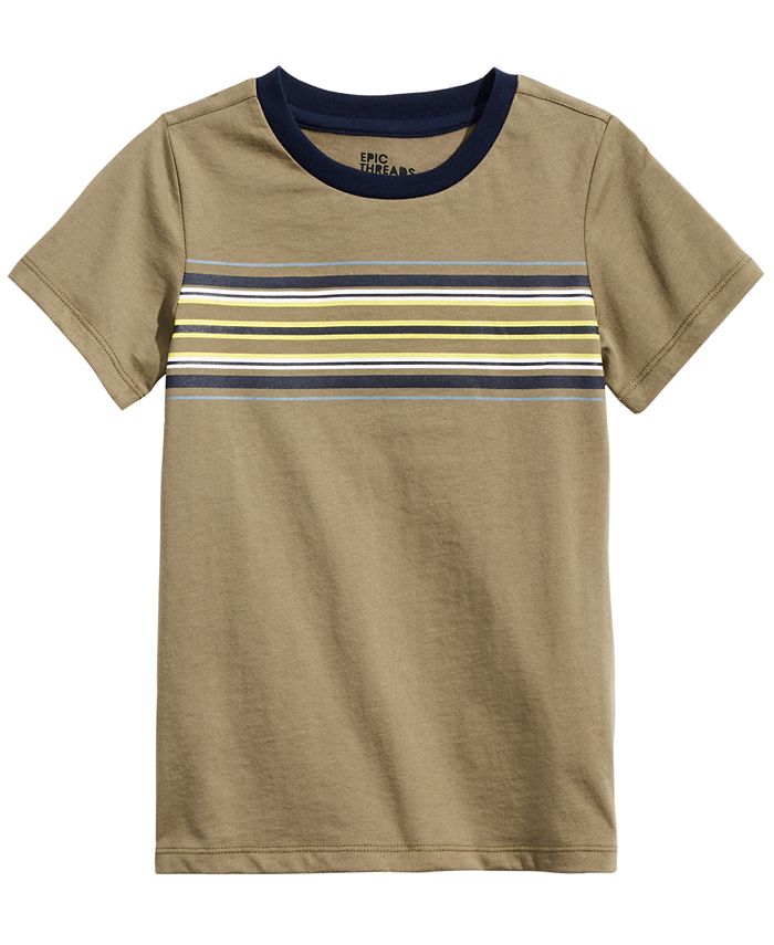 Epic Threads Toddler Boys Essex Striped T-Shirt, Created for Macy's ...