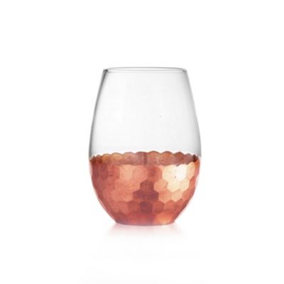 Daphne Copper Stemless Glasses, Set of 4 