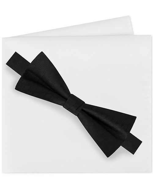 Calvin Klein Men's Bow Tie and Pocket Square Set & Reviews Ties