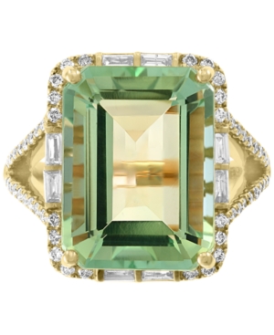 image of Effy Green Quartz (10-7/8 ct. t.w.) & Diamond (5/8 ct. t.w.) in 14k Gold