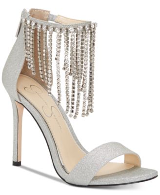 diamond fringe heels