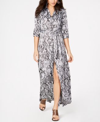 INC International Concepts - Full-Sweep Shirtdress