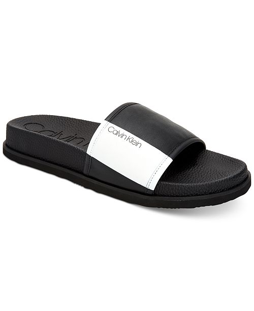 Calvin Klein Calvin Men S Mackee Slide Sandals Reviews All