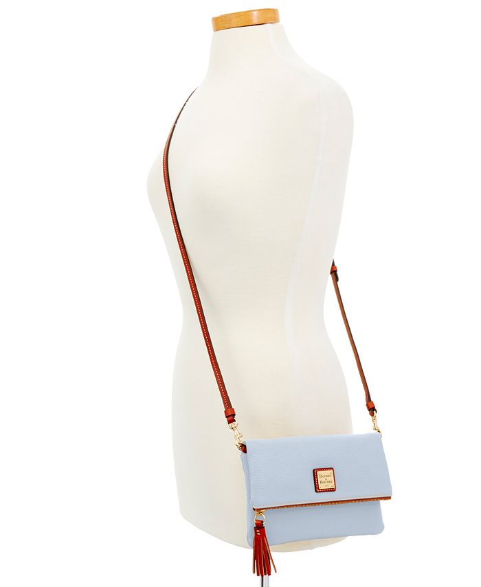 Dooney Bourke Foldover Zip Small Pebble Leather Crossbody Macy s