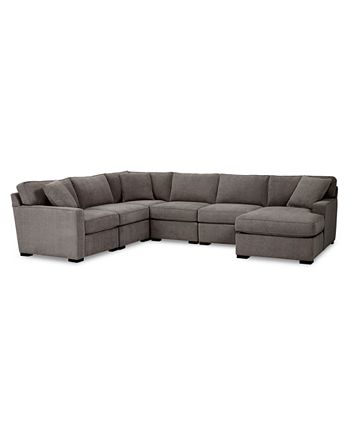 Furniture - Radley Fabric 6-Pc. Chaise Sectional Sofa