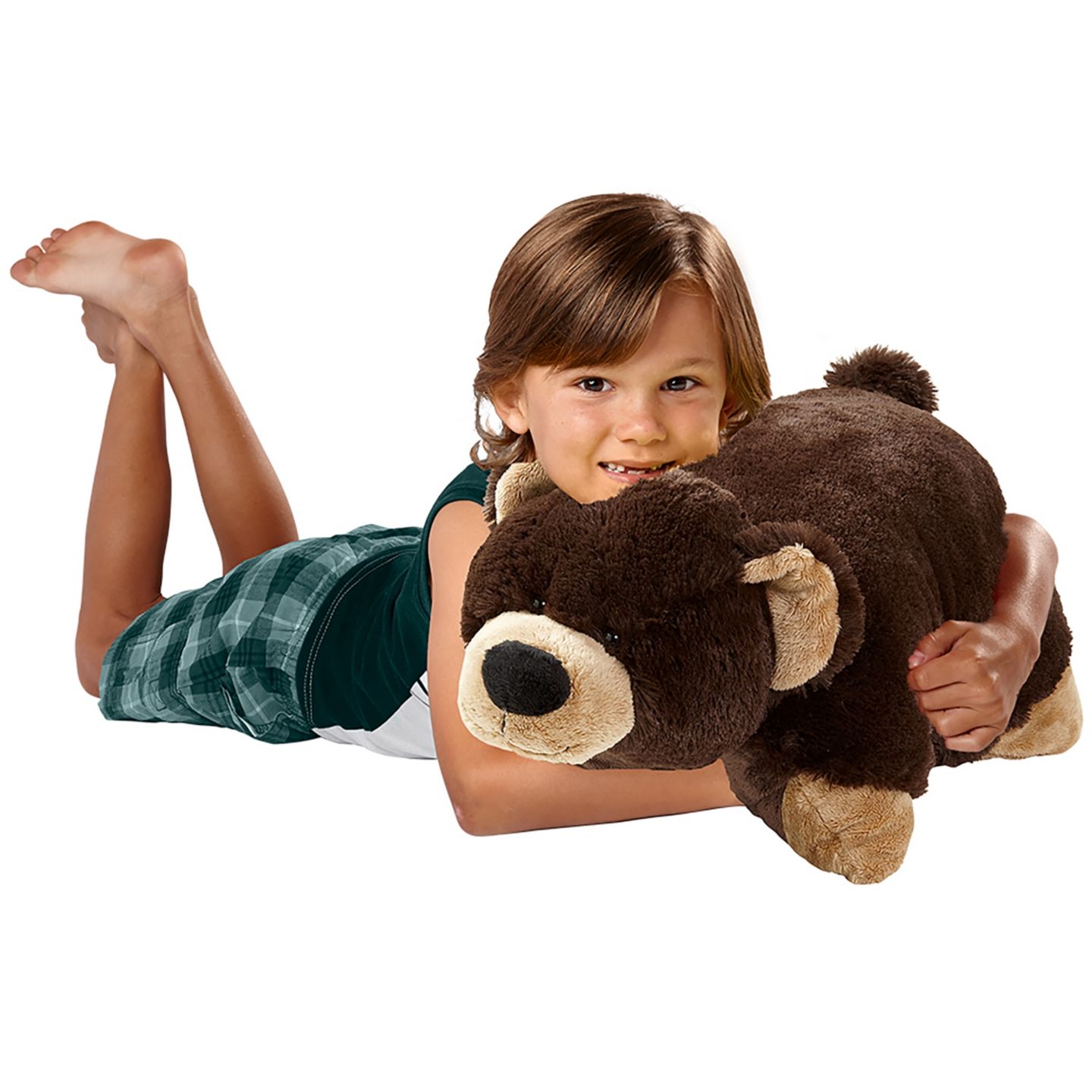 Детская мягкая игрушка Pillow Pets Mr. Bear Soft Chenille 18" Plush — фото 3