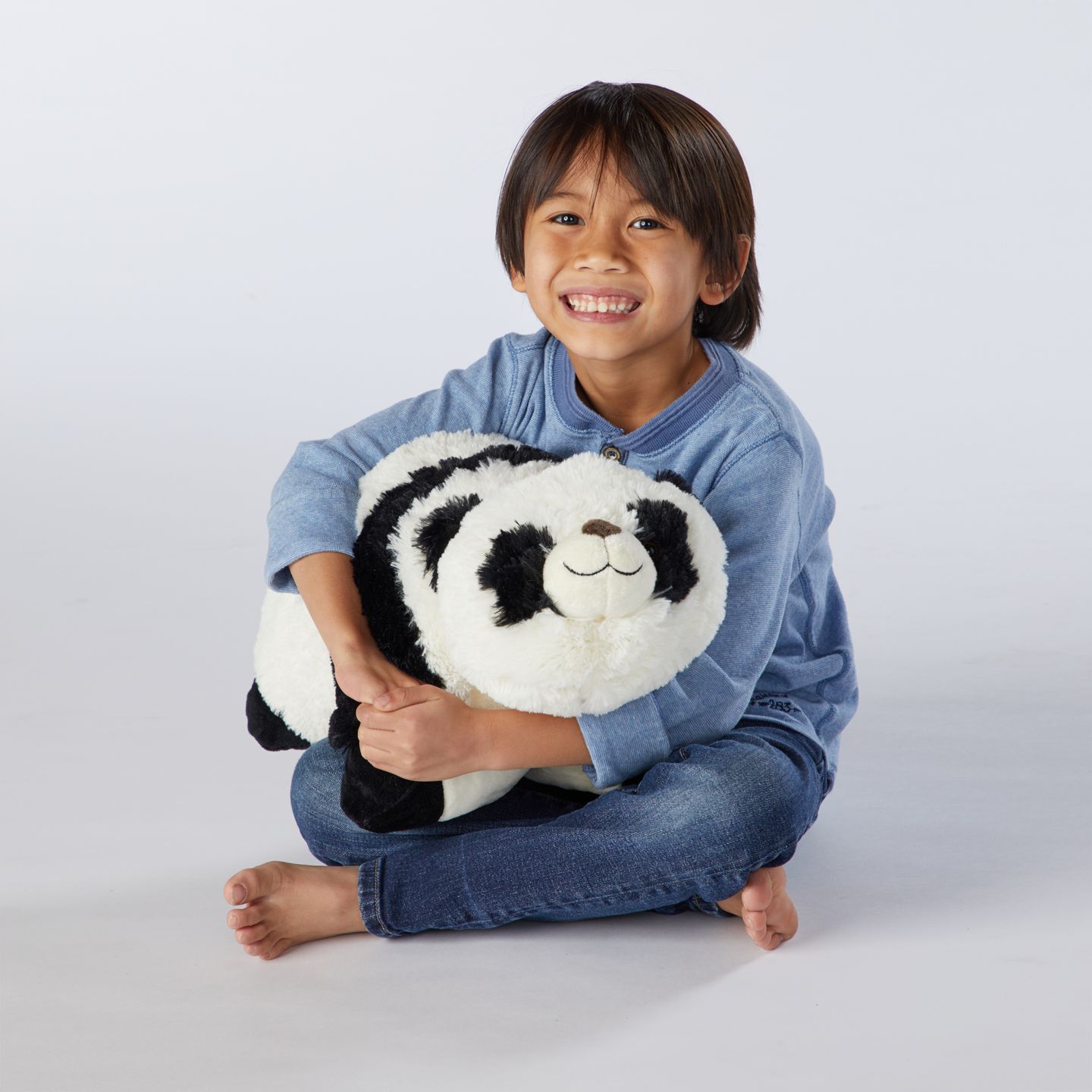 Детская мягкая игрушка Pillow Pets Comfy Panda 18" Chenille Plush, 1-Piece — фото 4