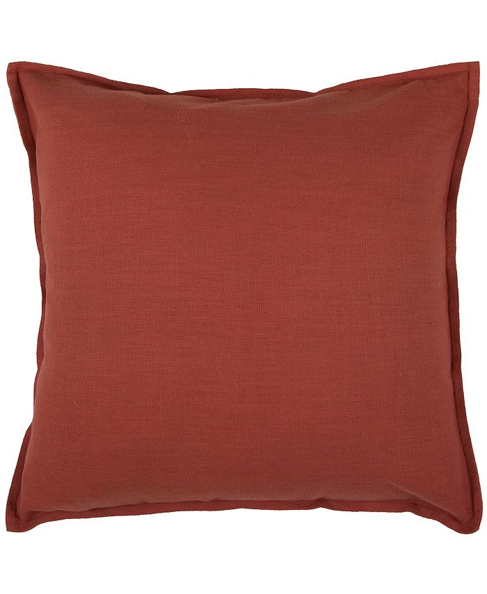Rizzy Home Solid Decorative Pillow Cover, 20" x 20" Macy's