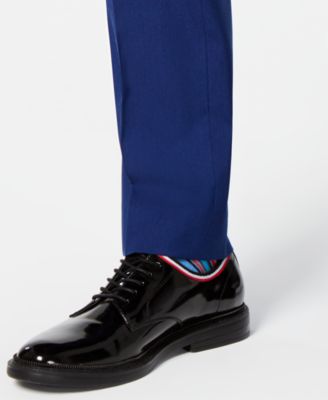 Nick Graham Men's Slim-Fit Stretch Hot Blue Suit