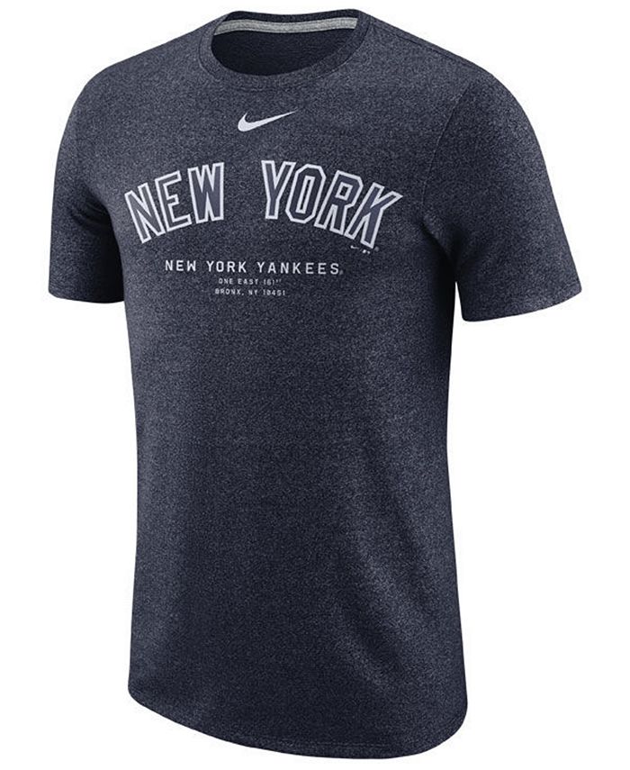 Nike Men's New York Yankees Marled Stadium T-Shirt - Macy's