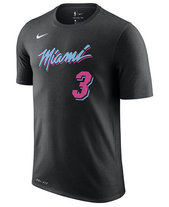 Nike Men's Dwyane Wade Miami Heat City Player T-Shirt 2018 - Macy's