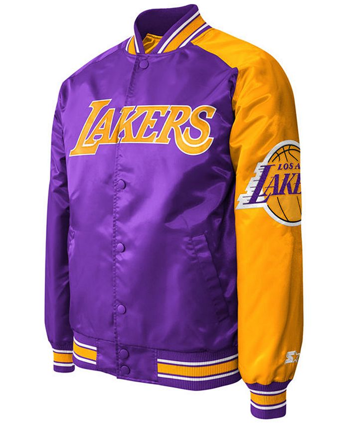 G-III Sports Men's Los Angeles Lakers Starter Dugout Playoffs Satin ...