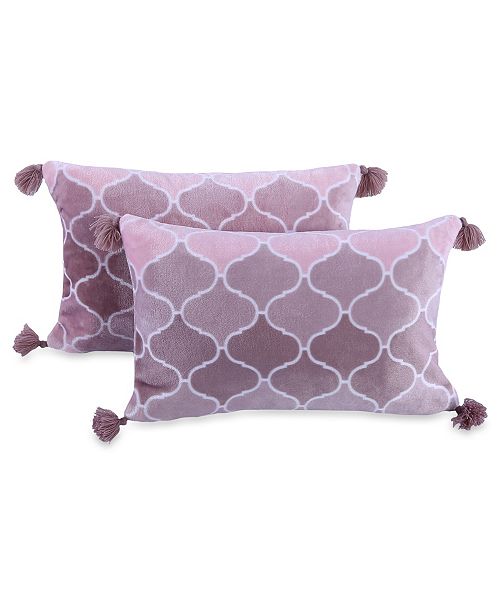 Berkshire Blanket Home Co Plush Ombre Pillow With Tassels