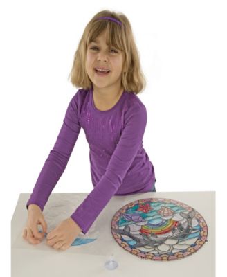Melissa and Doug Melissa & Doug Stained Glass Made Easy Craft Kit: Dolphins - 180+ Stickers