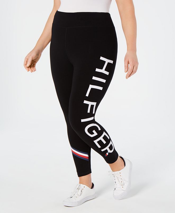 tommy hilfiger sport logo leggings