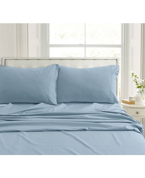Tribeca Living Heavyweight Flannel Extra Deep Pocket Cal King Sheet Set Reviews Sheets Pillowcases Bed Bath Macy S