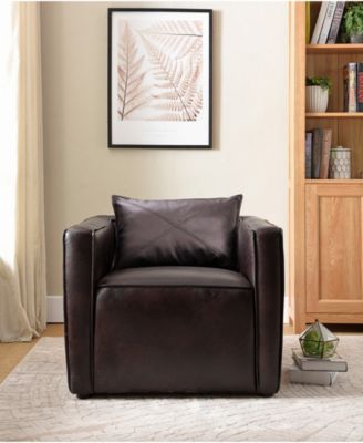 Charlie Modern Vinyl Accent Chair