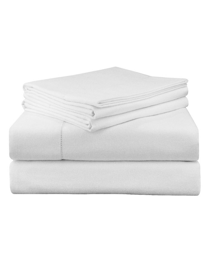 Pointehaven Luxury Weight Flannel Sheet Set Queen Macy's