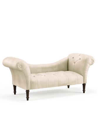 Martha Stewart Collection - Skylands Collection Logan Tufted 72" Chaise Lounge, Quick Ship, Created for Macy's