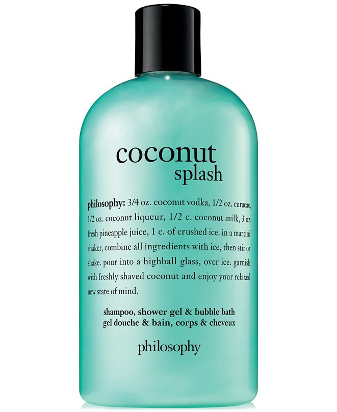 philosophy Coconut Splash Shampoo, Shower Gel & Bubble Bath, 16oz