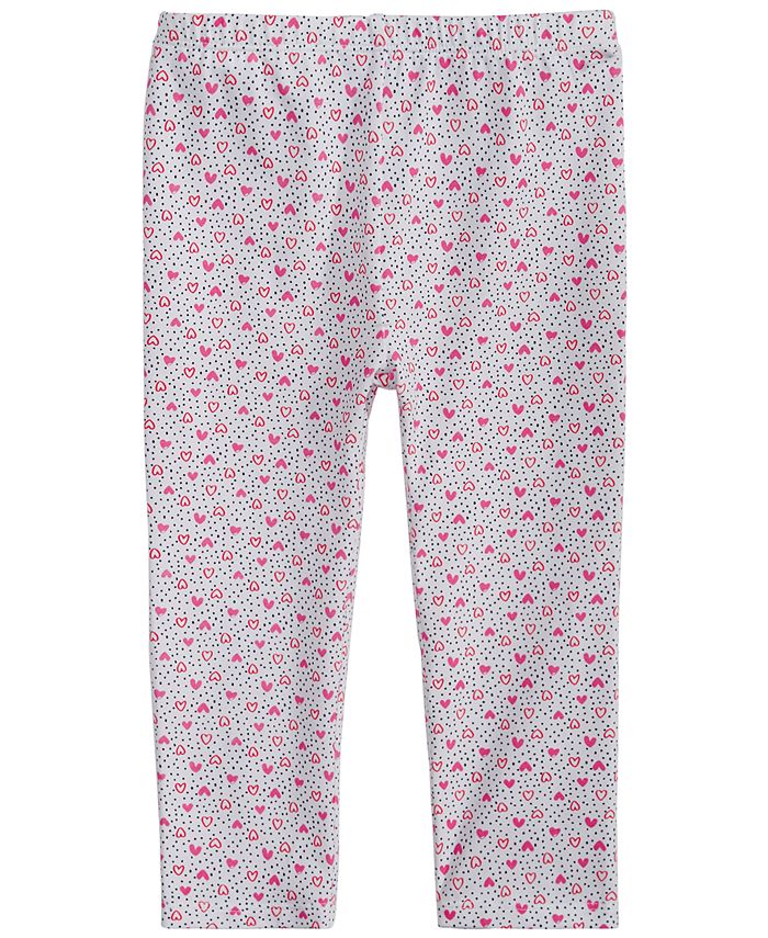 First Impressions Baby Girls Heart-Print Leggings, Created for Macy's ...