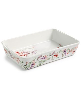 Martha Stewart Collection Floral Lasagna Dish, Created for Macy's