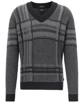 Hugo Boss Men's V-Neck Knit Sweater