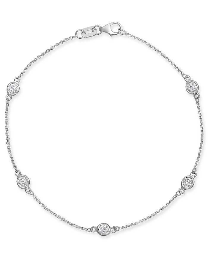 Macy's - Diamond Bezel Link Bracelet (1/2 ct. t.w.)