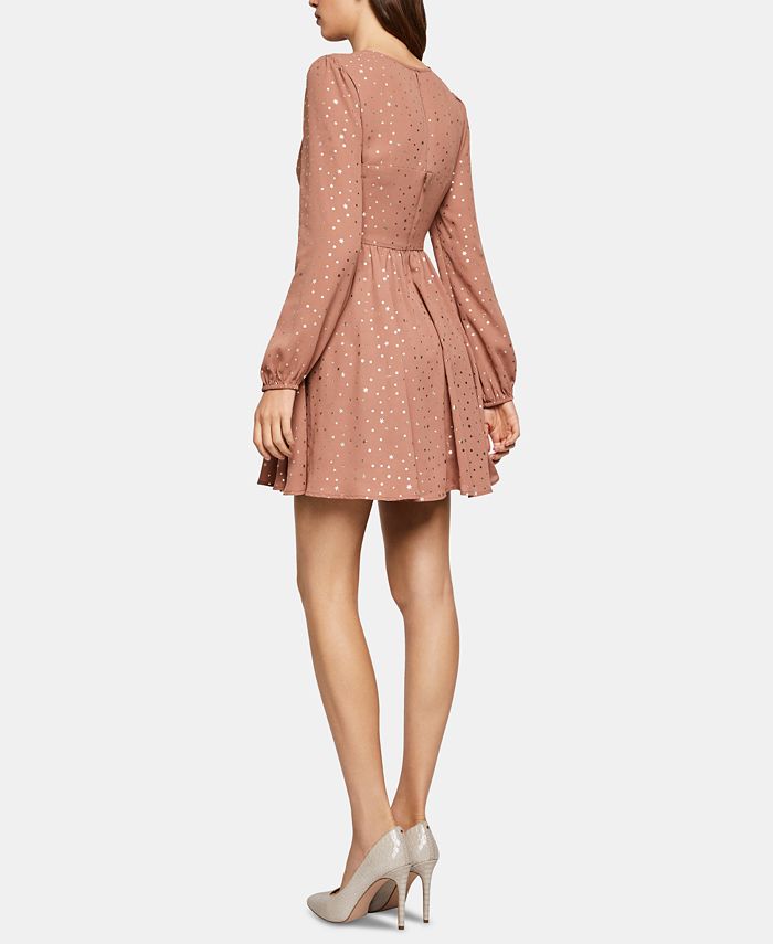 BCBGeneration Glitter Fit & Flare Dress Macy's