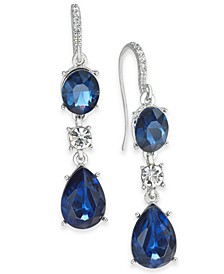 Crystal & Stone Linear Drop Earrings, Created for Macy's
