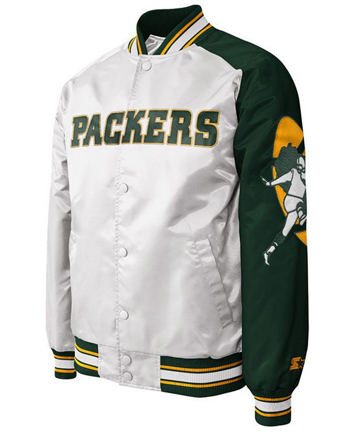 G-III Sports Men's Green Bay Packers Starter Dugout Championship Satin ...