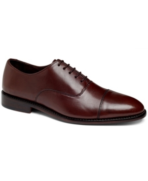 Shop Anthony Veer Men's Clinton Cap-toe Leather Oxfords In Chocolate Brown