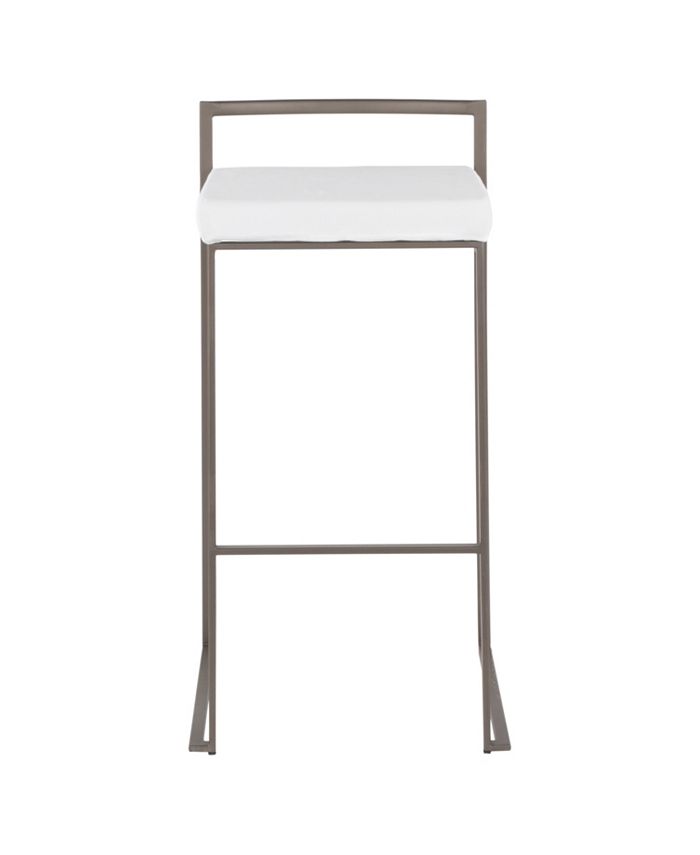 Lumisource Fuji Stackable Barstool Set of 2 & Reviews Furniture Macy's