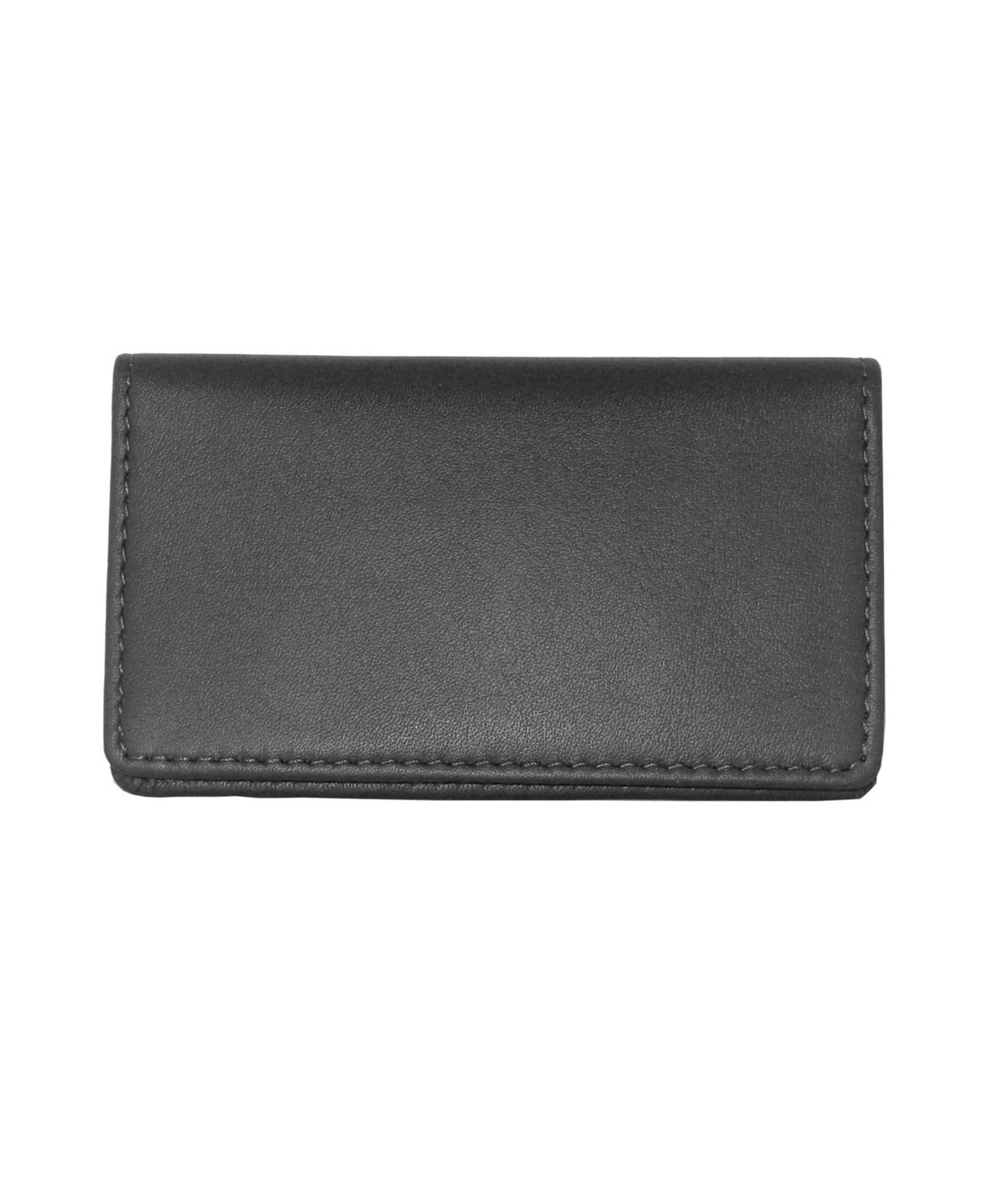 Royce Slim Business Card Case in Genuine Leather - Black