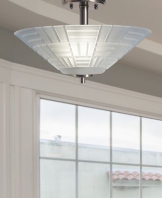 Houston Led Crystal Semi Flush Mount