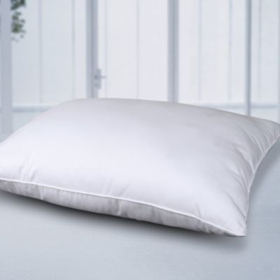 Self-Cooling Multi-Position Feather-Core and Cotton-Filled Soft Bed Pillow with Cotton Cover