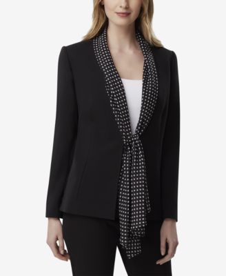 Tahari ASL - Printed Scarf Blazer