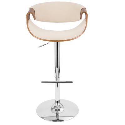 Curvo Adjustable Barstool with Swivel