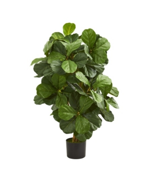 Nearly Natural 3.5' Fiddle Leaf Artificial Tree In Green