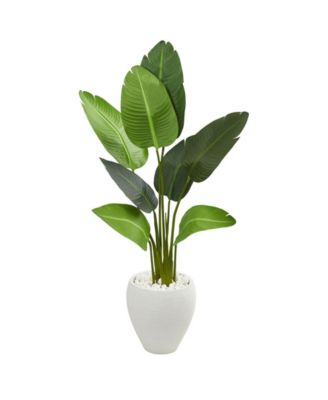 Nearly Natural - 4' Travelers Palm Artificial Tree in Oval Planter
