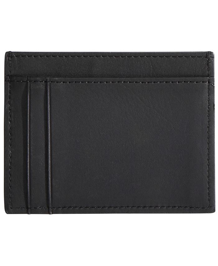 A|X Armani Exchange Men's Leather Card Holder - Macy's