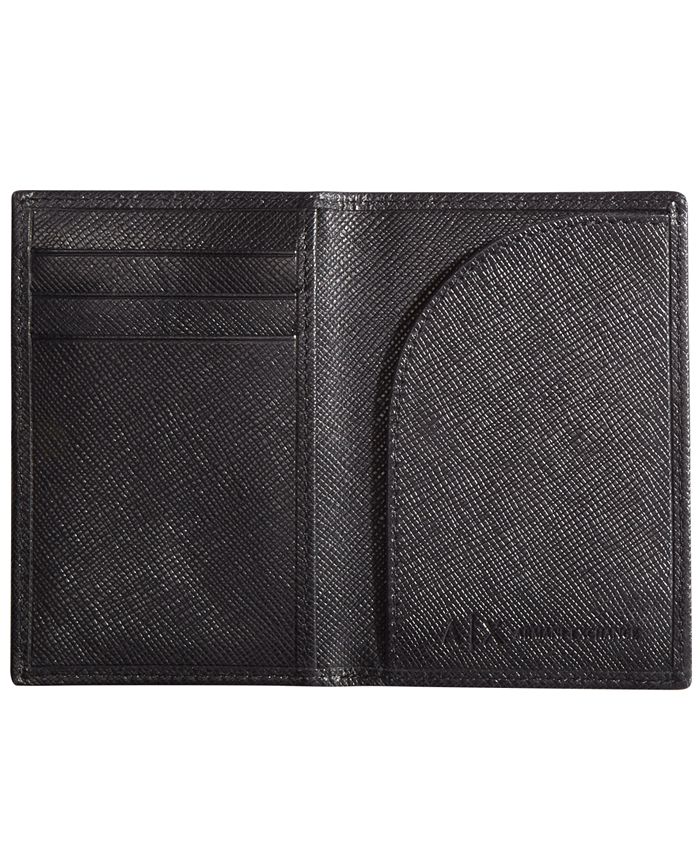 A|X Armani Exchange Men's Folded Leather Card Case - Macy's